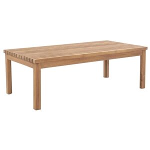 MYLIA Table basse de jardin en teck - Naturel clair - LINERI de MYLIA