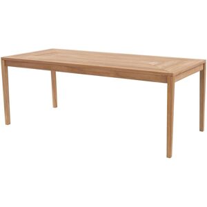 MYLIA Table à manger de jardin en teck L.200 cm - Naturel clair - ALLENDE de MYLIA