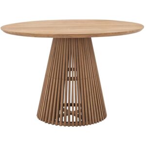 Table a manger de jardin en teck D120 cm Naturel clair TRIANI de MYLIA