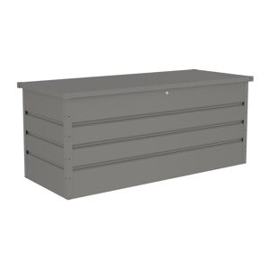 Vente-unique Coffre de rangement de jardin en acier galvanisé gris - 750L - TOMASO