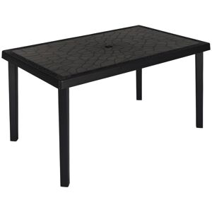 MYLIA Table à manger de jardin L.150 cm - Polypropylène - Gris anthracite - DIADEME de MYLIA