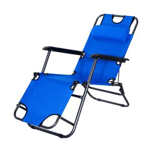 Outsunny Chaise de camping double siège pliable avec poche de