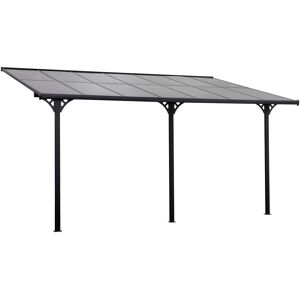 vidaXL Pergola de jardin Marron antique 3x3x2,5 m Fer