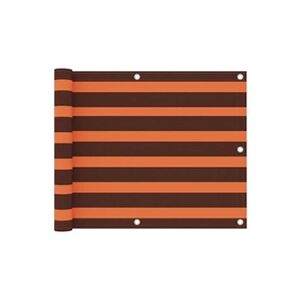 GENERIQUE Ecran de balcon Orange et marron 75x600 cm Tissu Oxford - Publicité