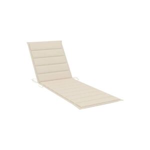 VIDAXL Coussin de chaise longue crème 200x60x3 cm tissu oxford - Publicité