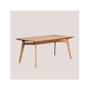 SKLUM Table de Jardin Rectangulaire en Bois (180x90 cm) Naele Bois Naturel - Publicité