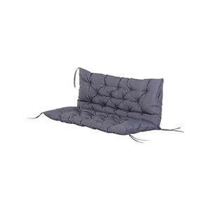 Outsunny Coussin matelas assise dossier pour banc de jardin balancelle canapé 2 places grand confort 120 x 110 x 12 cm gris - Publicité