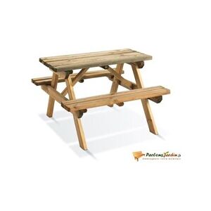 Burger Table de pique nique en bois pour enfants Wapiti - Publicité