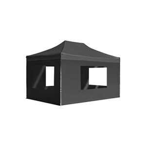 VIDAXL Tente de réception pliable à parois Aluminium 4,5x3m Anthracite - Publicité