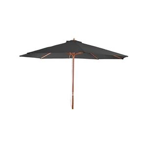 Mendler Parasol de jardin Florida, Ø 3m polyester/bois 6kg anthracite - Publicité