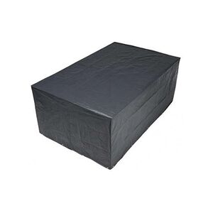 Nature Housse de protection pour table rectangulaire et chaises de jardin H90 x 325 x 205 cm gris foncé - Publicité