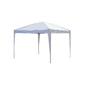 Outsunny Tonnelle barnum de jardin pliant anti-UV + sac de transport acier Oxford 3 x 3 x 2,55 m blanc - Publicité