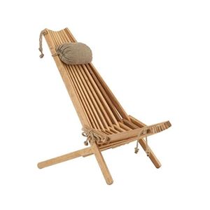 GENERIQUE Ecofurn - Chilienne en bois EcoChair (coussin offert) Aulne - Publicité