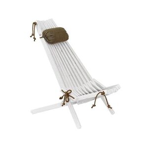 GENERIQUE Ecofurn - Chilienne en bois EcoChair (coussin offert) Pin blanc - Publicité