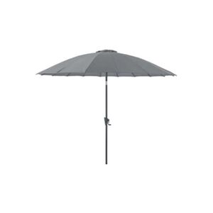 Proloisirs - Parasol terrasse en fibre de verre Pagode 300 cm Cendre - Publicité
