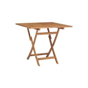 VIDAXL Table pliable de jardin - Carré - 85x85x76 cm - Bois de teck solide - Publicité