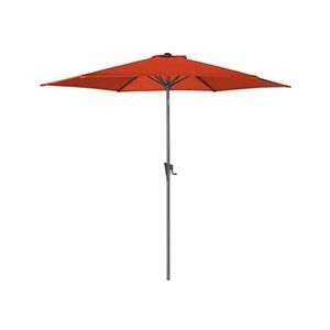 Proloisirs - Parasol rond aluminium avec manivelle 3m Tilt Paprika - Publicité