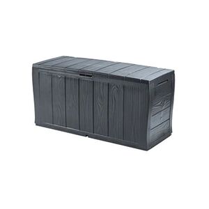 Keter Coffre de rangement de jardin Sherwood 270L plastique anthracite - Publicité