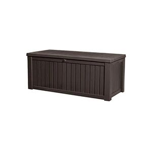 Keter Coffre de rangement de jardin Rockwood 570L marron - Publicité