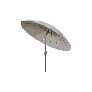 Outsunny Parasol inclinable rond avec manivelle métal fibre de verre Ø 2,55 m polyester haute densité gris - Publicité
