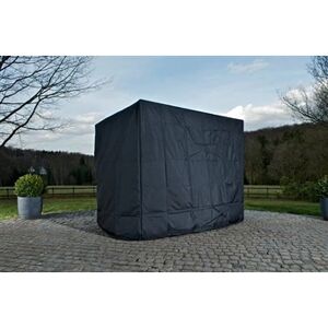 Clp Trading Housse de protection 180x150x180 pour Balancelle de jardin en polyrotin Ocean 2 places , Noir - Publicité