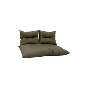 Jardin Privé Kit palette classic - taupe - matelas + 2 coussins dossier - JARDIN PRIVE - Publicité