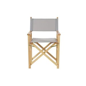 Pegane Lot 4 chaises jardin en bois pliante gris - Largeur 56 x Hauteur 87 x Profondeur 48 cm -- - Publicité