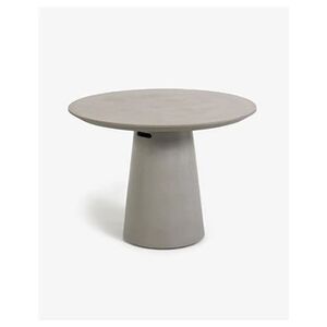 Pegane Table de jardin ronde coloris naturel en ciment / fer- diamètre 120 x hauteur 74 cm - marque - Publicité