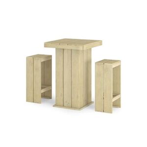 VIDAXL Meubles de bar de jardin 3 pcs Bois de pin imprégné - Publicité