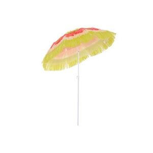 HOMCOM Parasol de plage jardin design hawai multicouleur 160 cm - Publicité