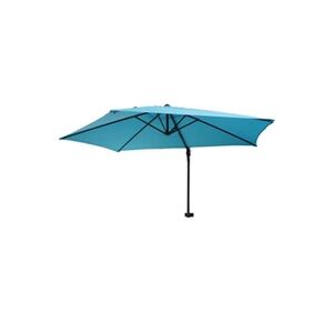 Mendler Parasol mural Casoria, parasol déporté pour le balcon, 3m, inclinable turquoise - Publicité