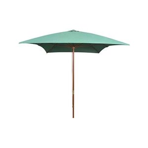 VIDAXL Parasol avec poteau en bois 200 x 300 cm Vert - Publicité