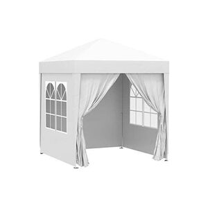 Outsunny Tonnelle de jardin tente pliante barnum pop-up 2 x 2 m 4 parois latérales amovibles 2 fenêtres sac de transport pour camping, festival, plage, - Publicité