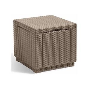 Keter Pouf de rangement Cube Cappuccino 228749 - Publicité