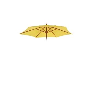 Mendler Housse de rechange pour parasol Florida Ø 3m polyester 6 baleines jaune - Publicité