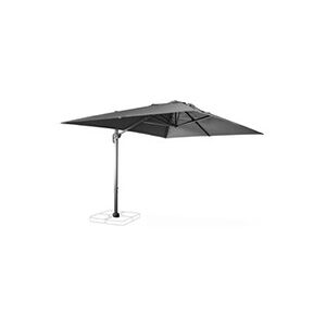 Sweeek Parasol déporté rectangulaire 3x4 m - Wimereux - Gris - Parasol excentré inclinable dans 6 positions rotatif à 360° - Publicité