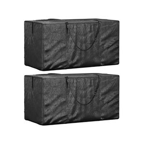 VIDAXL Sacs de rangement pour coussins de jardin 2 pcs noir - Publicité