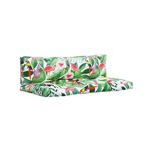 VIDAXL Coussins de palette 2 pcs multicolore tissu Oxford - Publicité