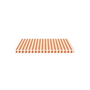 VIDAXL Tissu de remplacement pour auvent Jaune et orange 4x3 m - Publicité