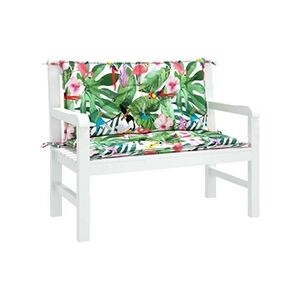 VIDAXL Coussins de banc de jardin lot de 2 multicolore 100x50x7 cm - Publicité