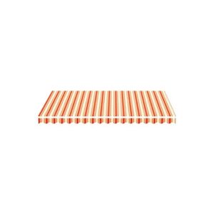 VIDAXL Tissu de remplacement pour auvent Jaune et orange 3,5x2,5 m - Publicité