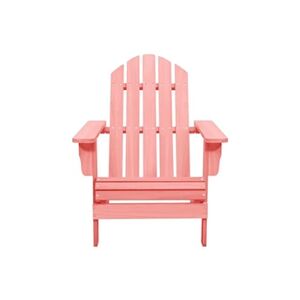 VIDAXL Chaise de jardin Adirondack Bois de sapin massif Rose - Publicité