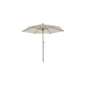 Beau Rivage Parasol droit POEMA rond diamètre 3m - toile beige clair - Publicité