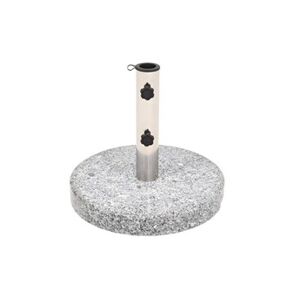 Helloshop26 Pied base socle de parasol granite tube en acier inoxydable rond 22 kg 2202092 - Publicité