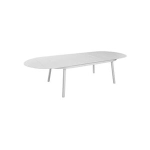 Proloisirs Table de jardin oblongue Dublin 230 / 300 x 120 cm - blanc - Aluminium - Publicité