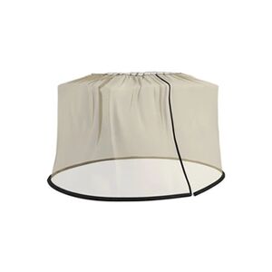 Outsunny Moustiquaire cylindrique pour parasol 3 m diamètre avec fermeture éclair et lestage beige - Publicité
