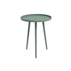Outsunny Table basse de jardin d'appoint design scandinave Ø 40 x 50H cm acier époxy vert - Publicité