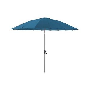 Proloisirs - Parasol terrasse en fibre de verre Pagode 300 cm Bleu - Publicité