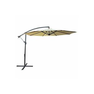 Akord Parasol de jardin ASTER avec protection UV beige, Poids 12,1 kg Dimensions L300 x l300 x H245 cm - Publicité