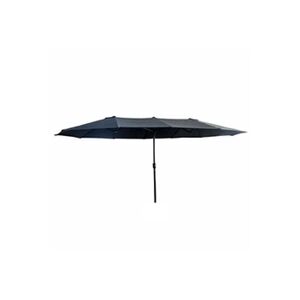 Akord Parasol double de jardin TILIA en gris foncé, Poids 12,3 kg Dimensions L460 x l270 x H245 cm - Publicité